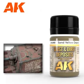 AK Interactive AK4061 Weathering Sand And Yellow Deposits Enamel 35ml