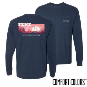 TKE Comfort Colors Wander Often Long Sleeve Pocket Tee